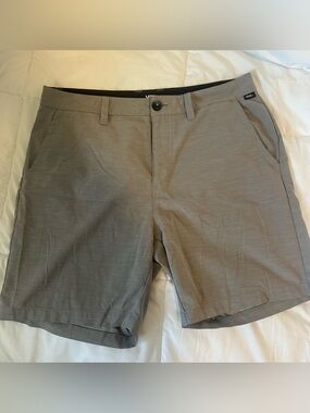 Vans Men's Light Gray Flat Front Chino Shorts